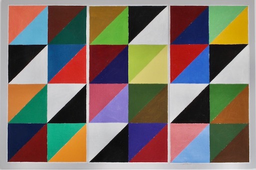 diagonal Study by Richard Bell, British Artist