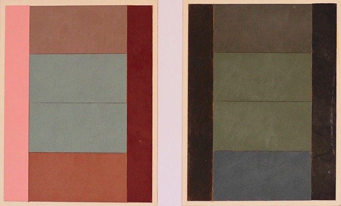 Configuration drawing of a painting in 1987 by Richard Bell